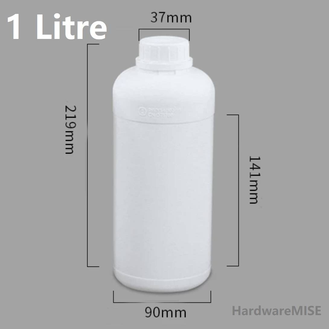 PTFE Bottle Food Grade Wide Mouth PTFE Coated HPDE Fluorinated Bottle 1 Litre 1000ml